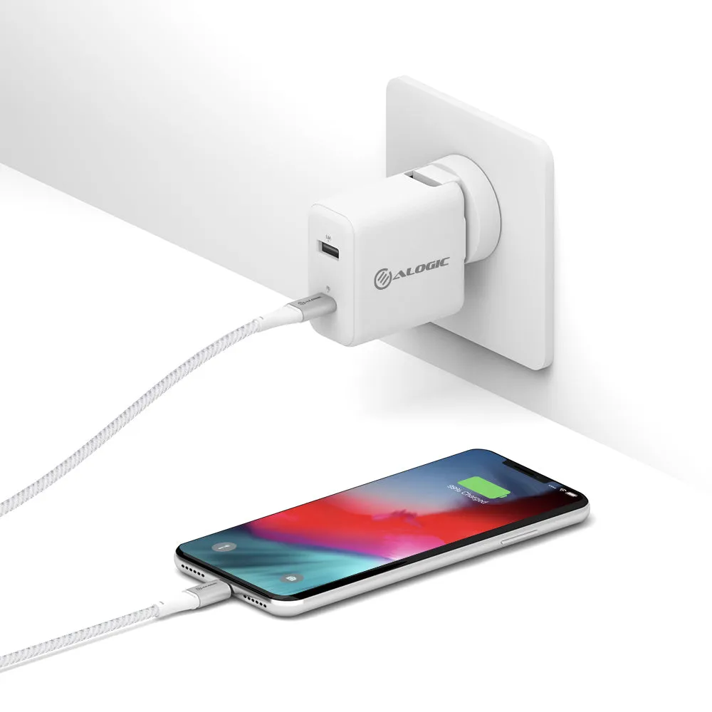 ALOGIC, Super Ultra, USB-C, Lightning Cable, 1.5m , Silver