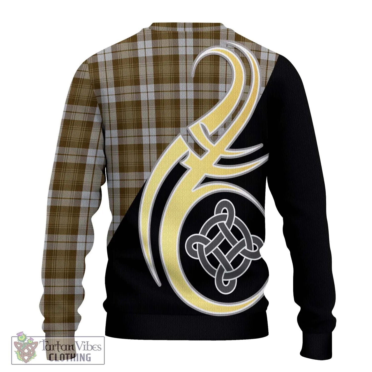 Baillie Dress Tartan Ugly Sweater with Family Crest and Celtic Symbol Style