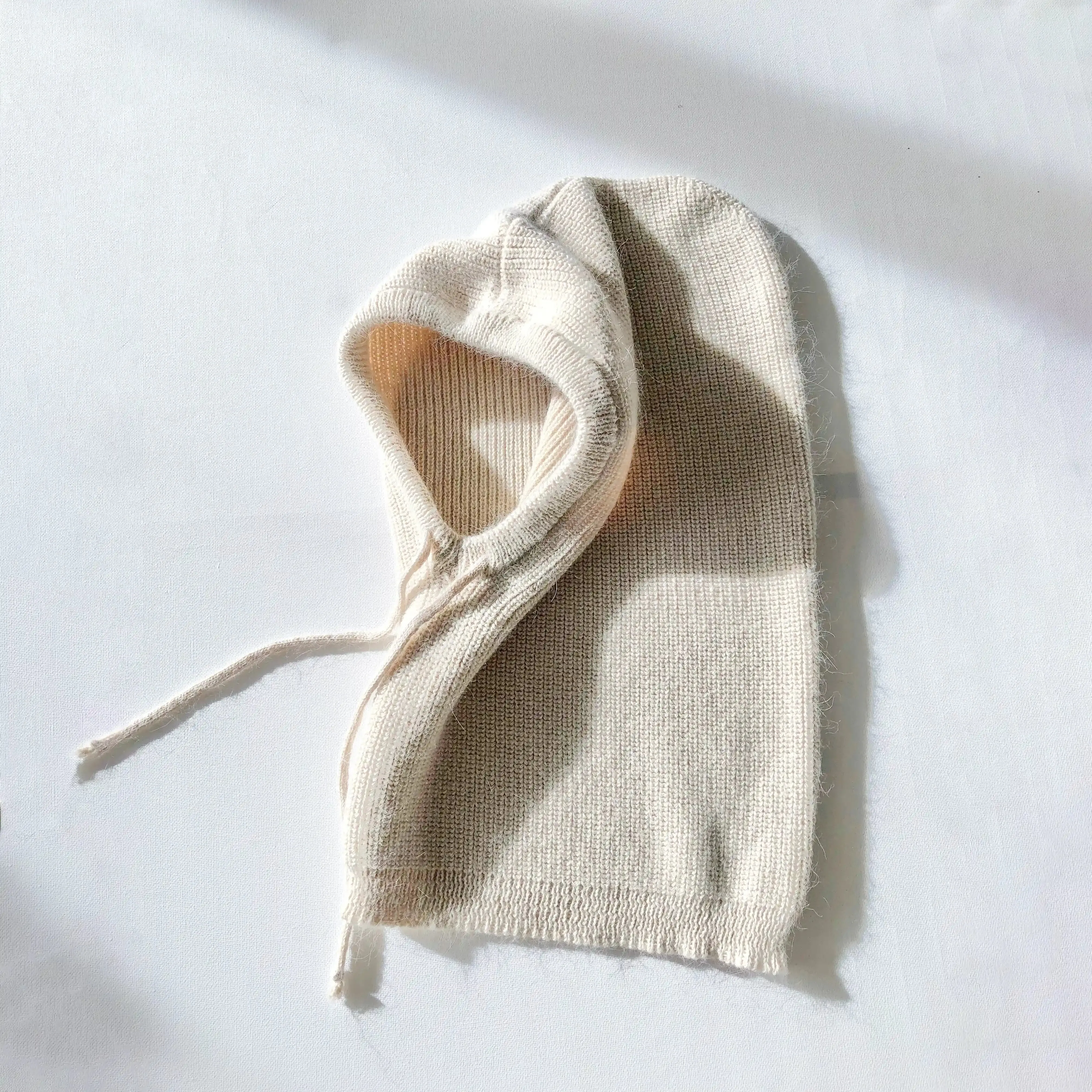 Billy Bamboo 2024 Angora Wool Balaclava, cream