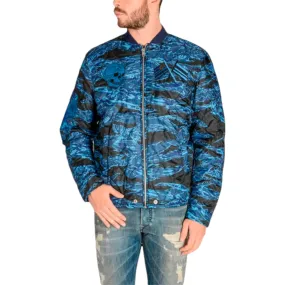 DIESEL W-CAMU Mens Bomber Jacket Quilted Winter Outwear Coat