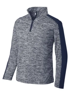 DVS_Sport-Tek Youth PosiCharge  Electric Heather Colorblock 1/4-Zip Pullover
