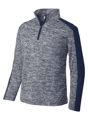 DVS_Sport-Tek Youth PosiCharge  Electric Heather Colorblock 1/4-Zip Pullover