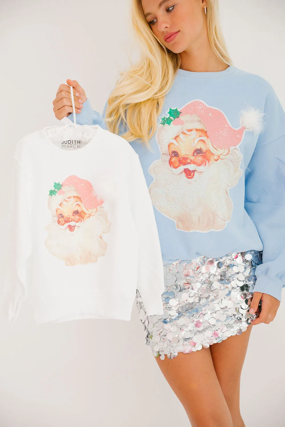 JOLLY SANTA BLUE PULLOVER