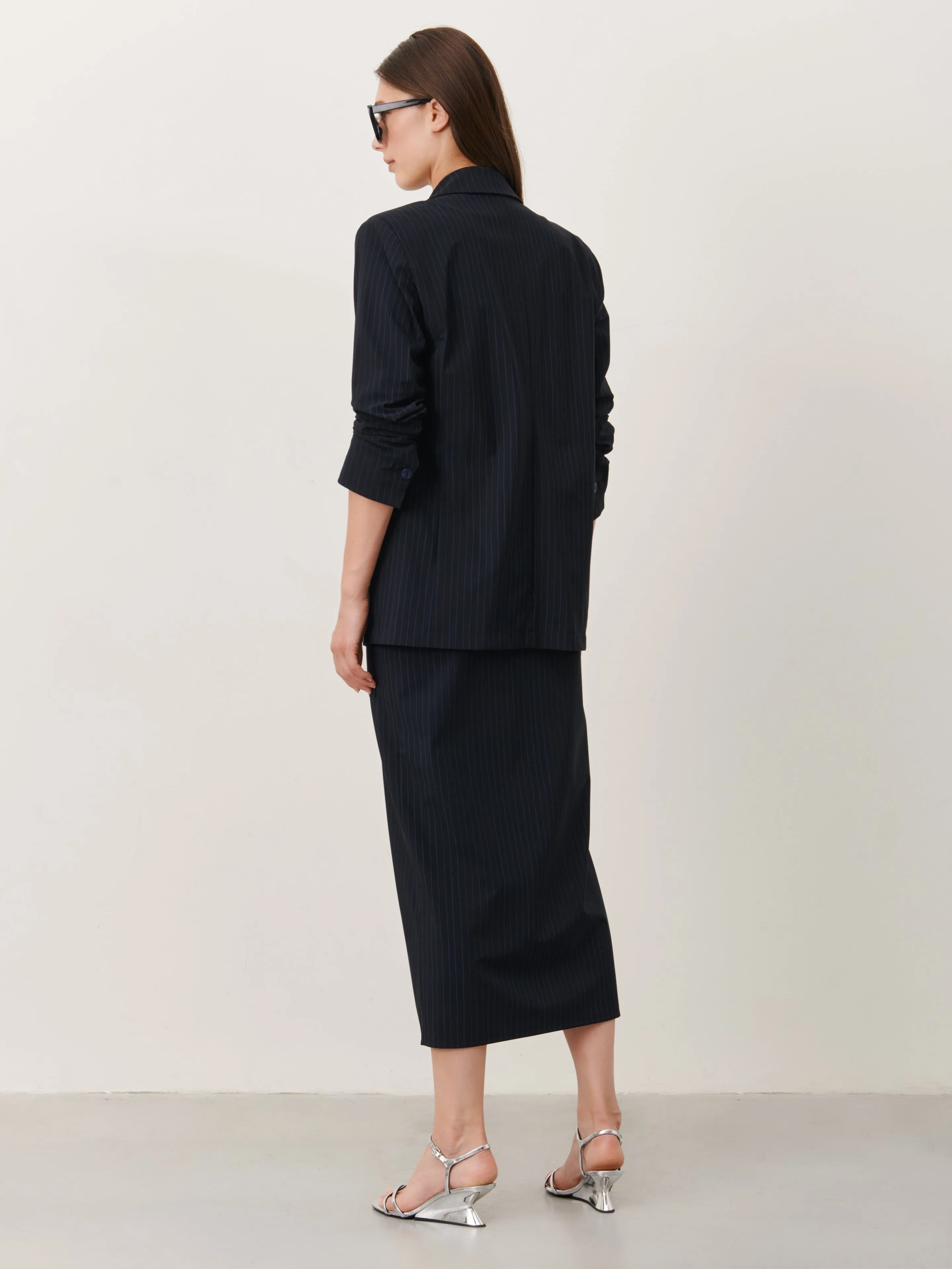 Laris Blazer Technical Jersey | Blue