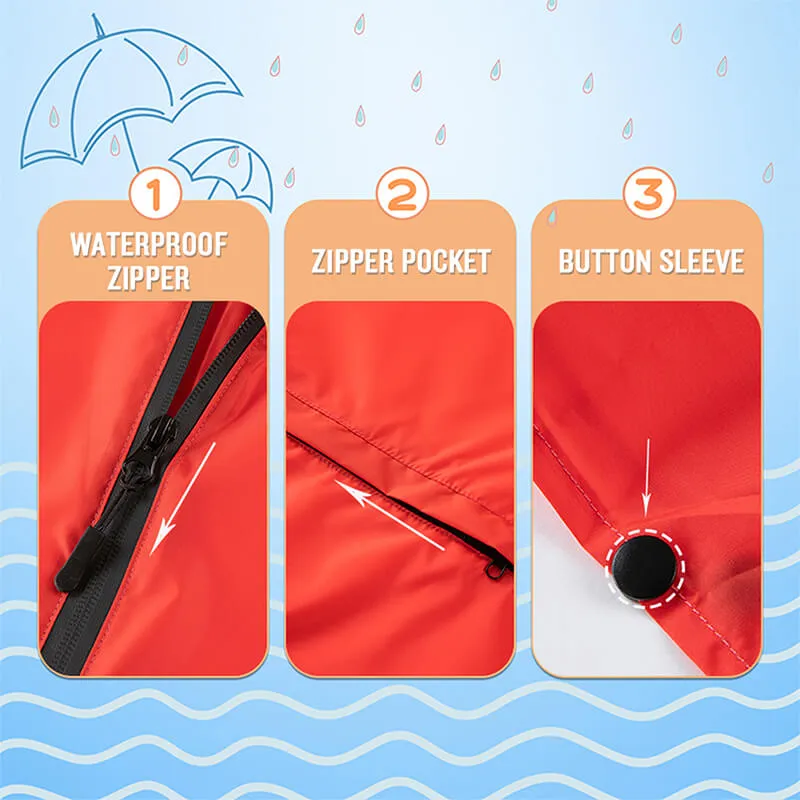 Lightweight Kids Waterproof Outwear Rain Poncho