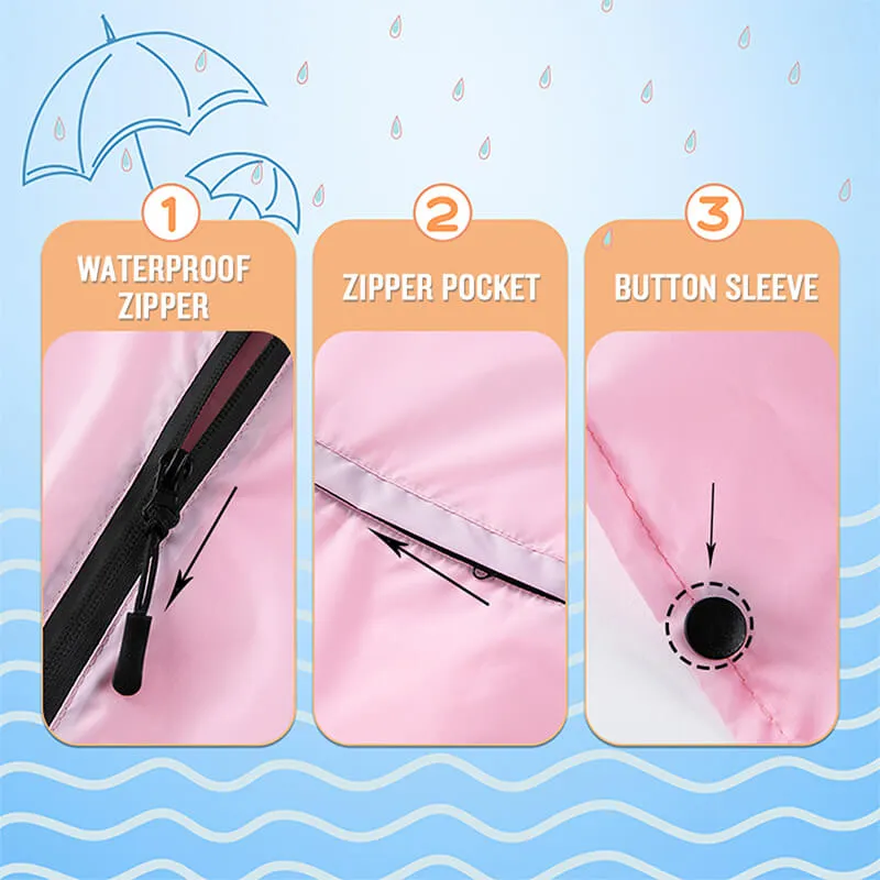 Lightweight Kids Waterproof Outwear Rain Poncho