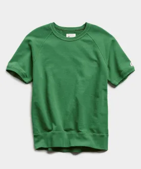 Lightweight Short Sleeve Sweatshirt in Cabana Green