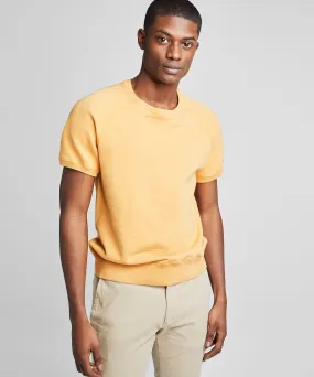 Lightweight Short Sleeve Sweatshirt in Honeycomb