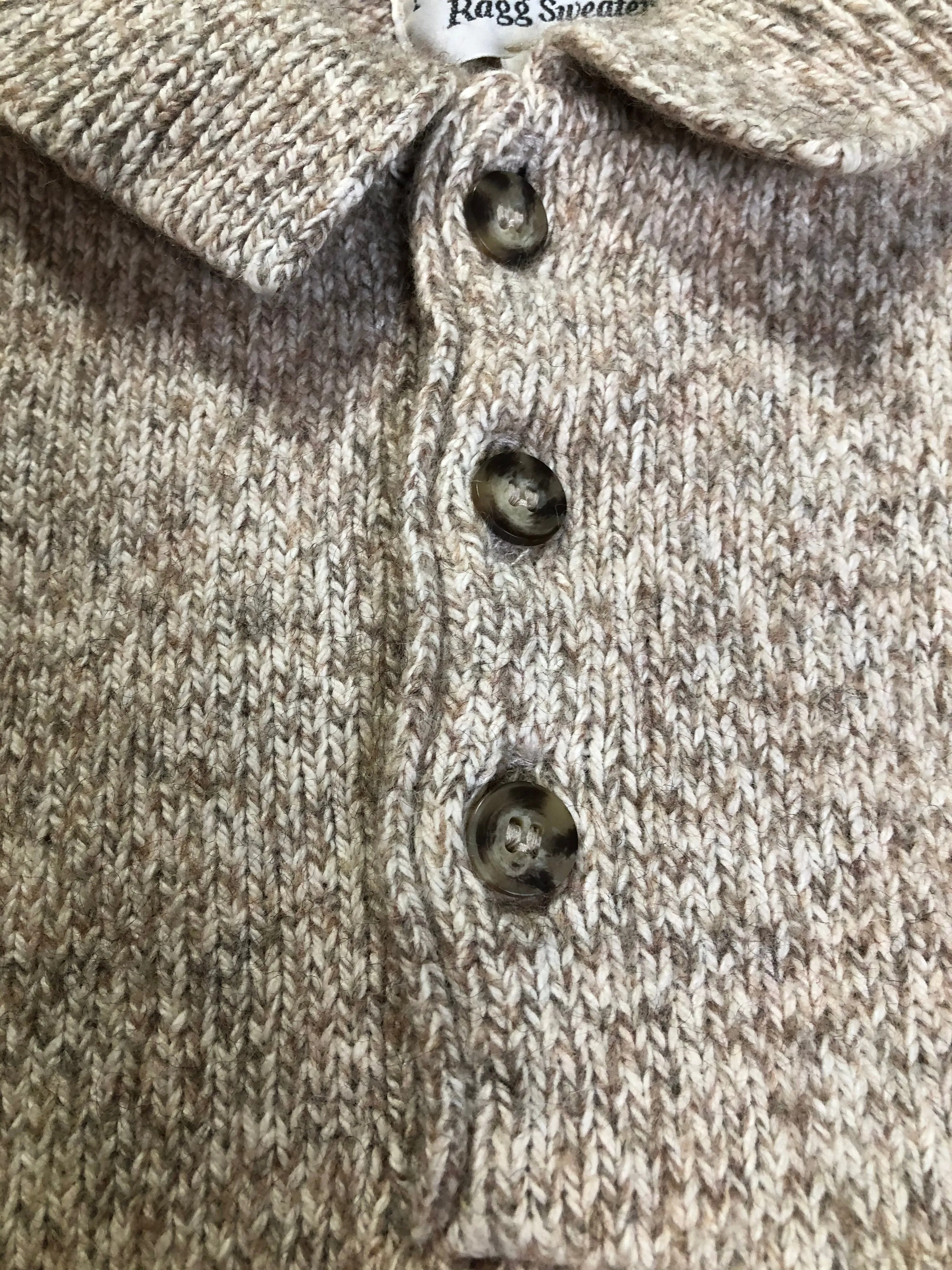 Northwoods Wool/ Cotton Blend Ragg Sweater, Made in Canada SOLD