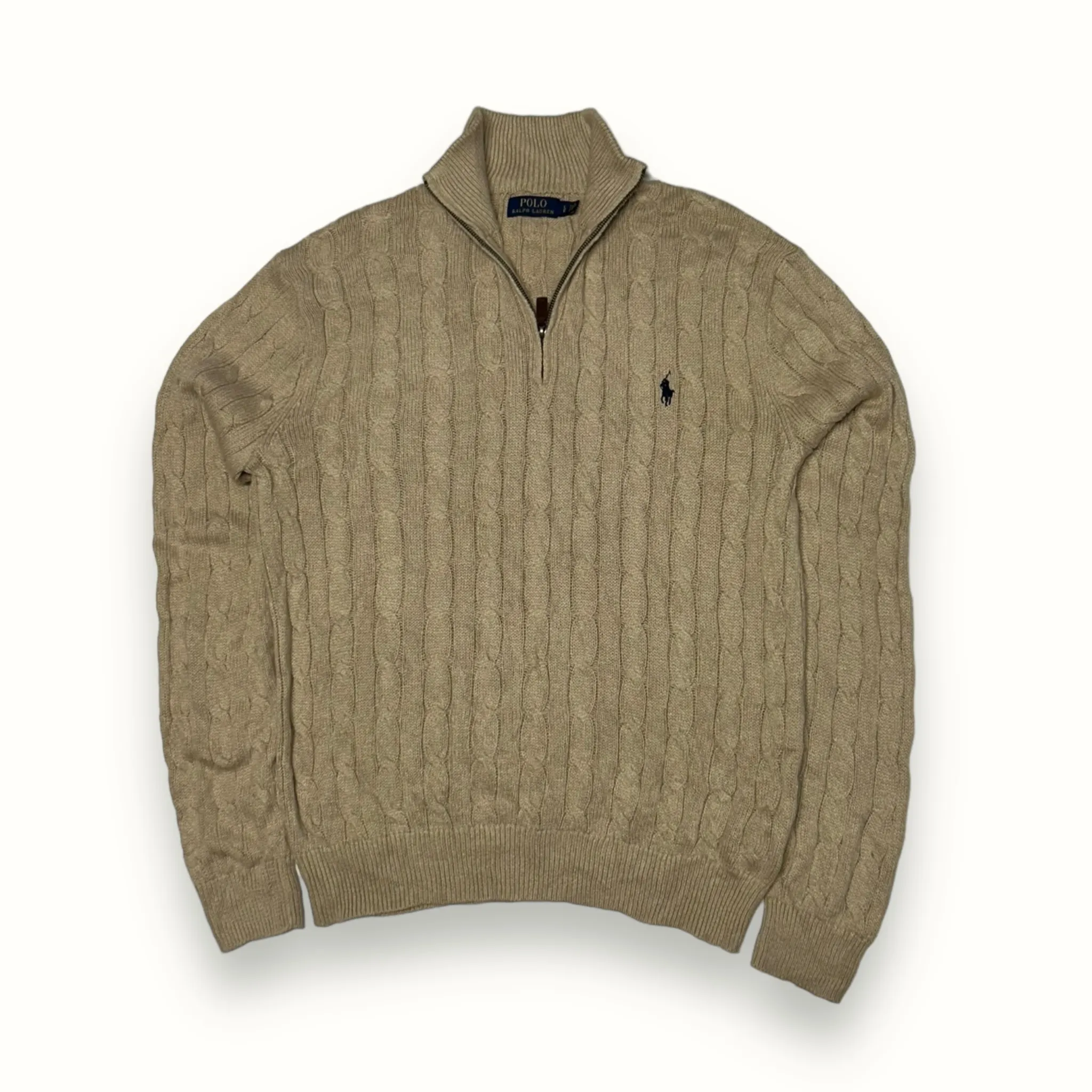 Ralph Lauren quarter zip knit sweater (L)