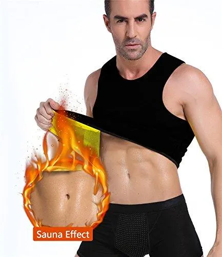 SculptSweat® Men's Sauna Vest Waist Shaper ~ Burn Stomach Fat!