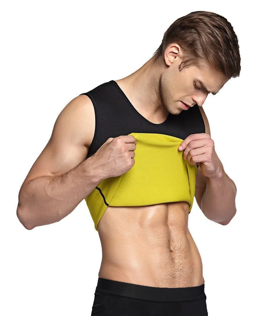 SculptSweat® Men's Sauna Vest Waist Shaper ~ Burn Stomach Fat!