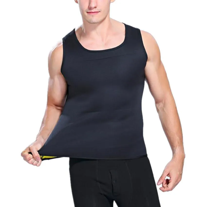 SculptSweat® Men's Sauna Vest Waist Shaper ~ Burn Stomach Fat!