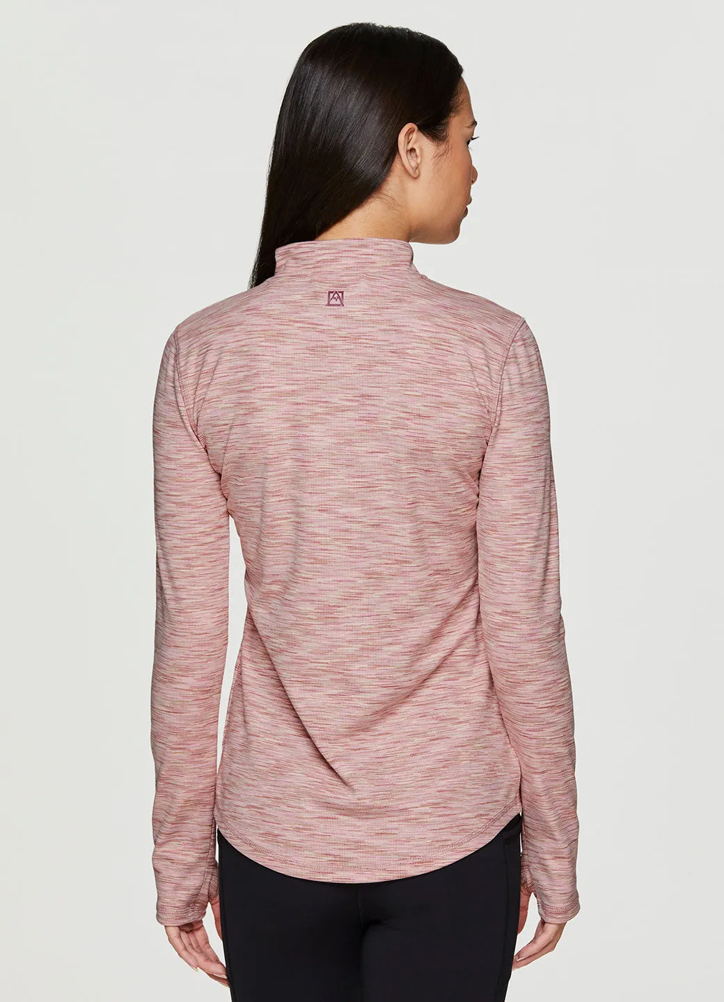 Stoneridge 1/4 Zip Striated Mock Neck Pullover