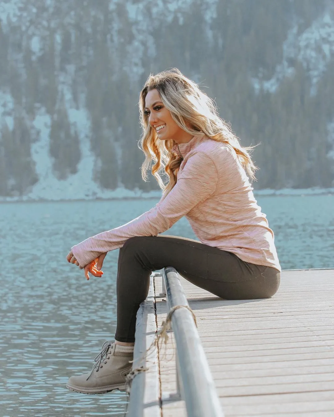 Stoneridge 1/4 Zip Striated Mock Neck Pullover