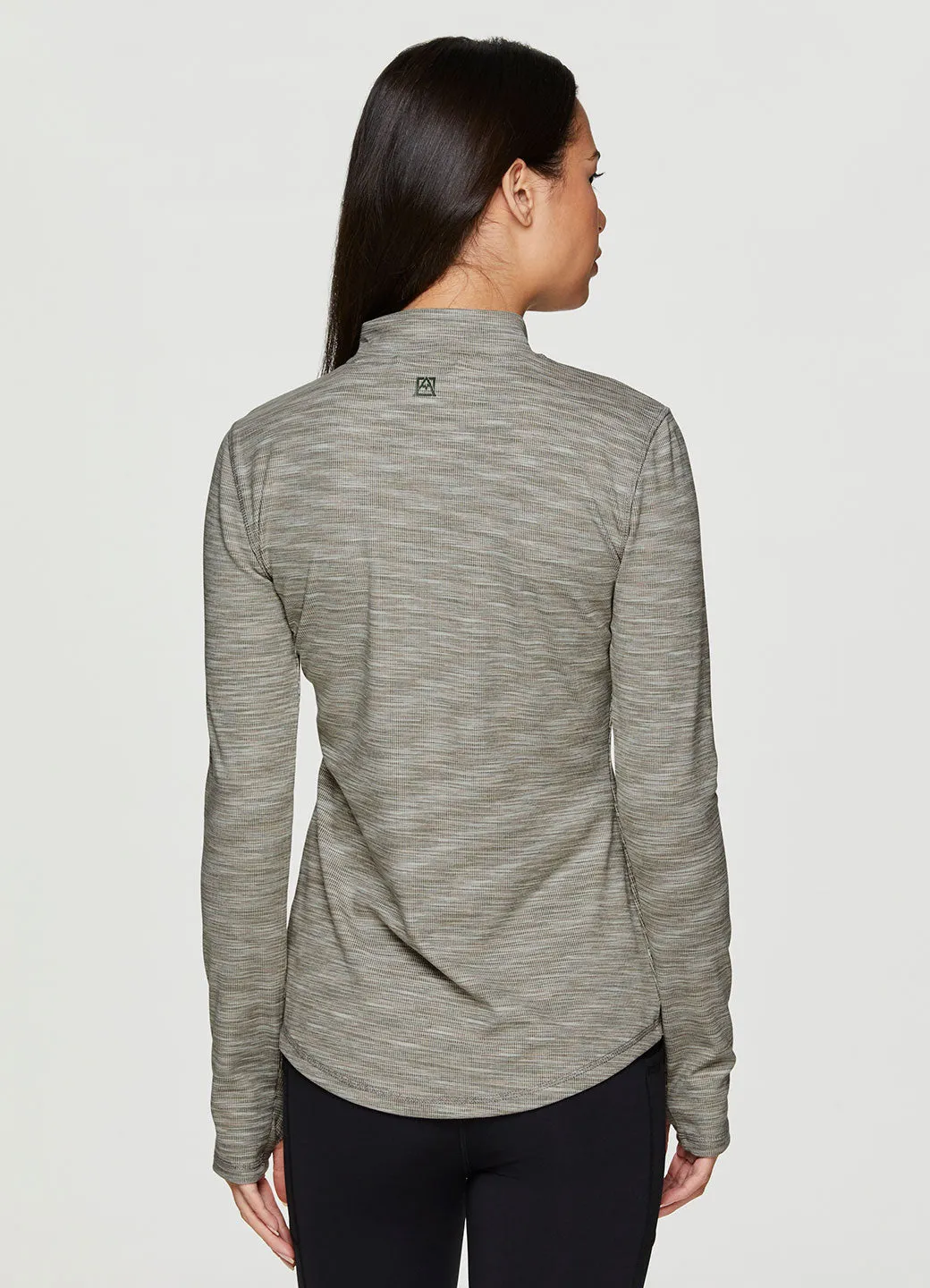 Stoneridge 1/4 Zip Striated Mock Neck Pullover