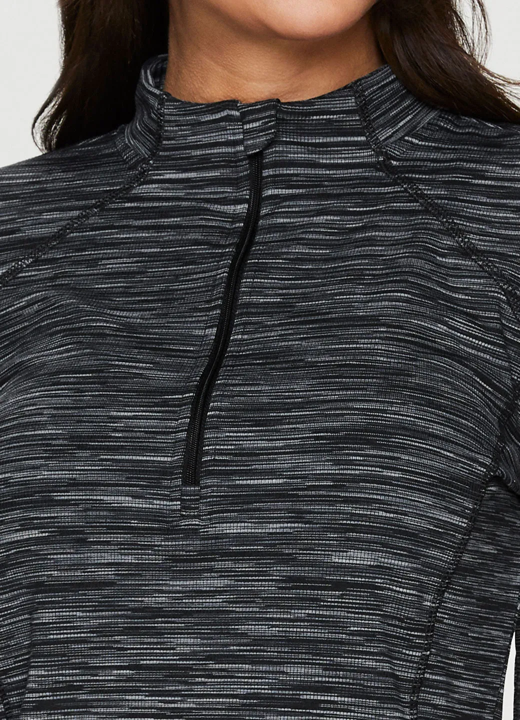 Stoneridge 1/4 Zip Striated Mock Neck Pullover