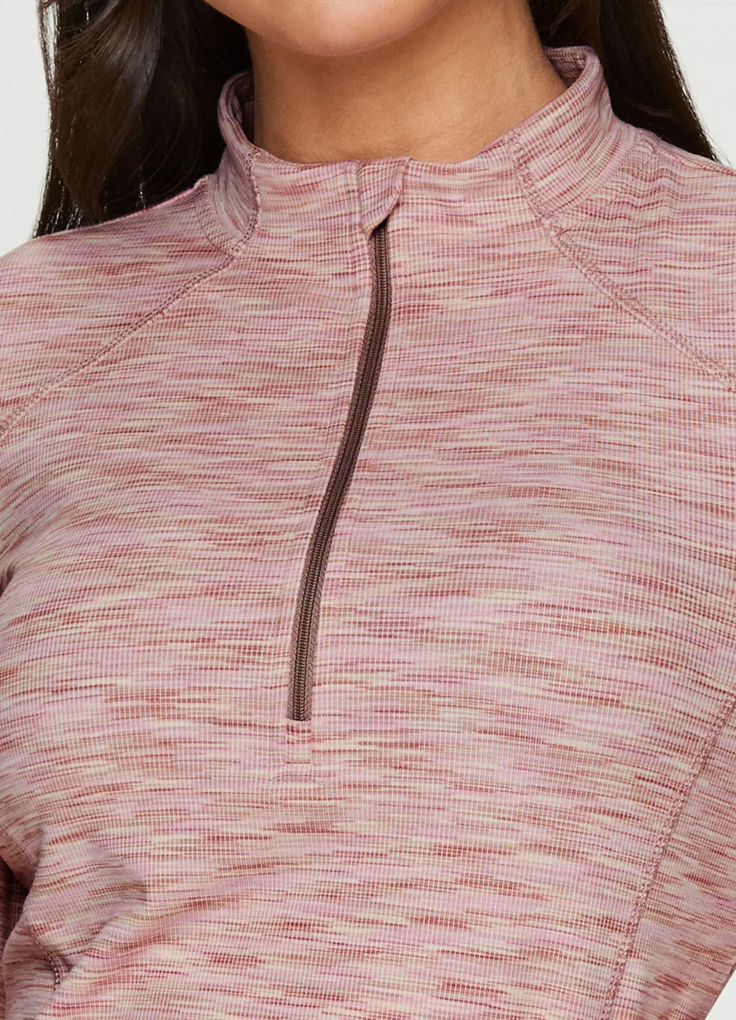 Stoneridge 1/4 Zip Striated Mock Neck Pullover
