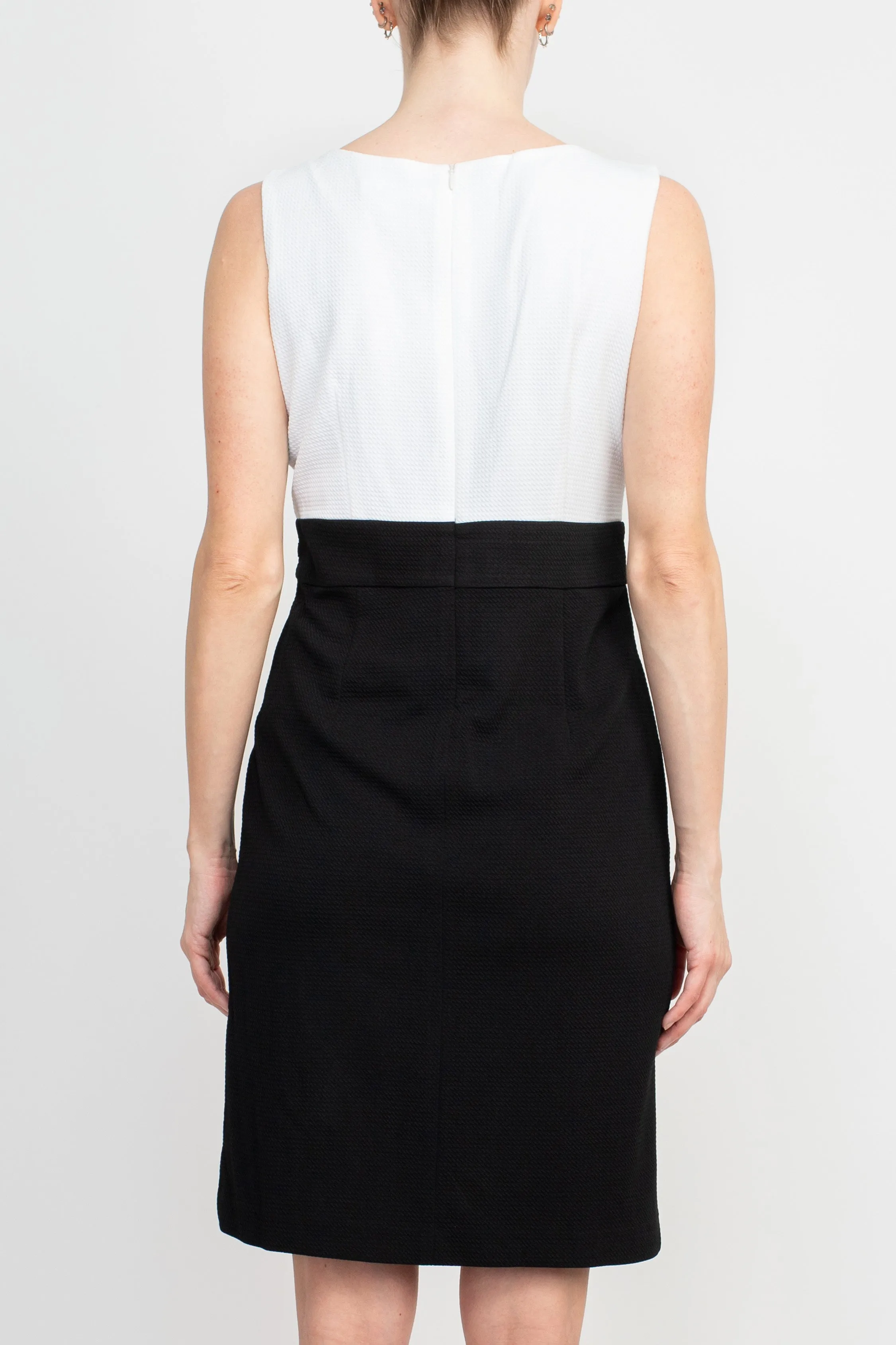 Studio One Jewel Neck Sleeveless Pull Over With 3/4 Sleeve Jacket