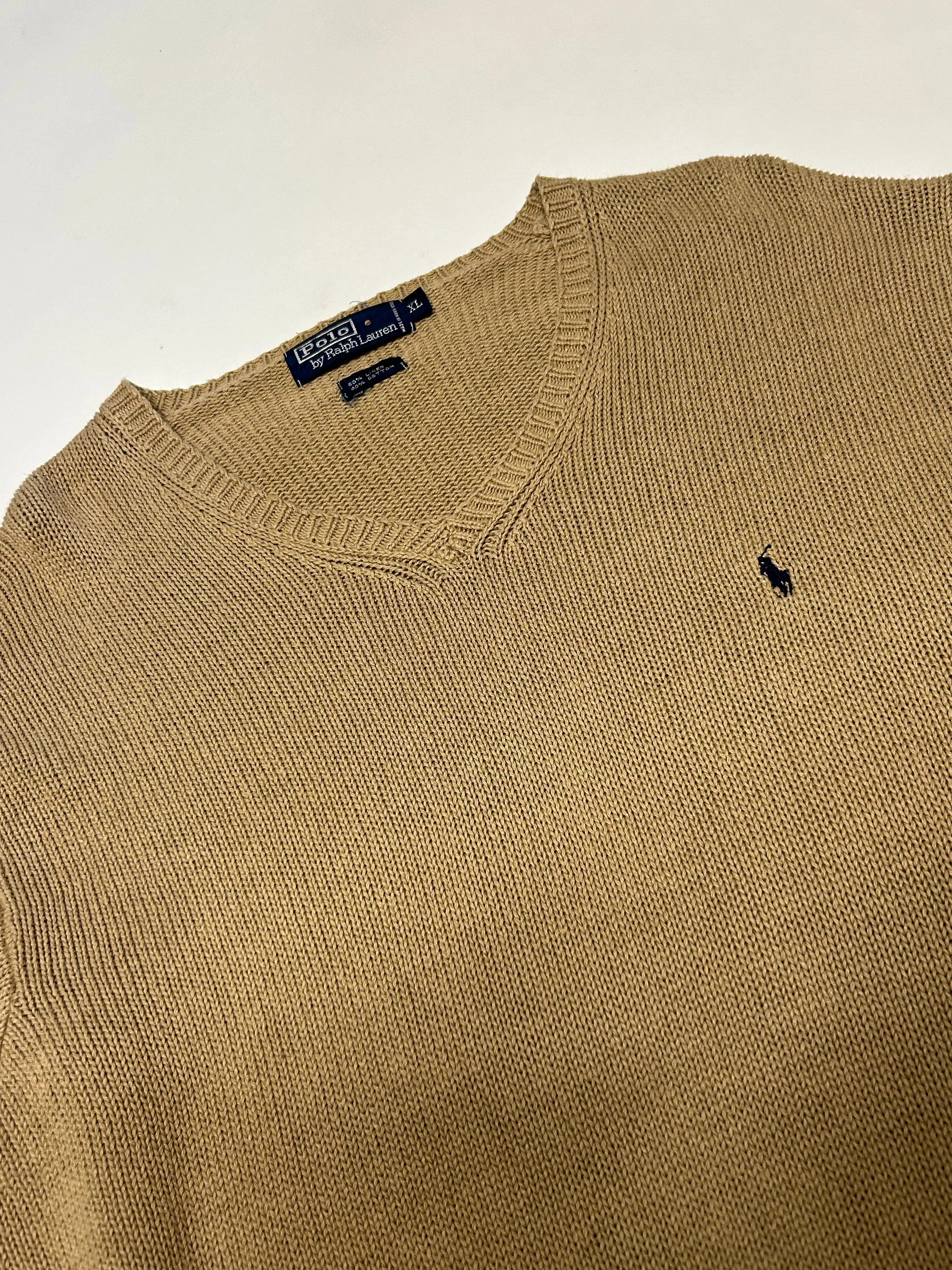 Vintage 90s Ralph Lauren knit sweater (XL)