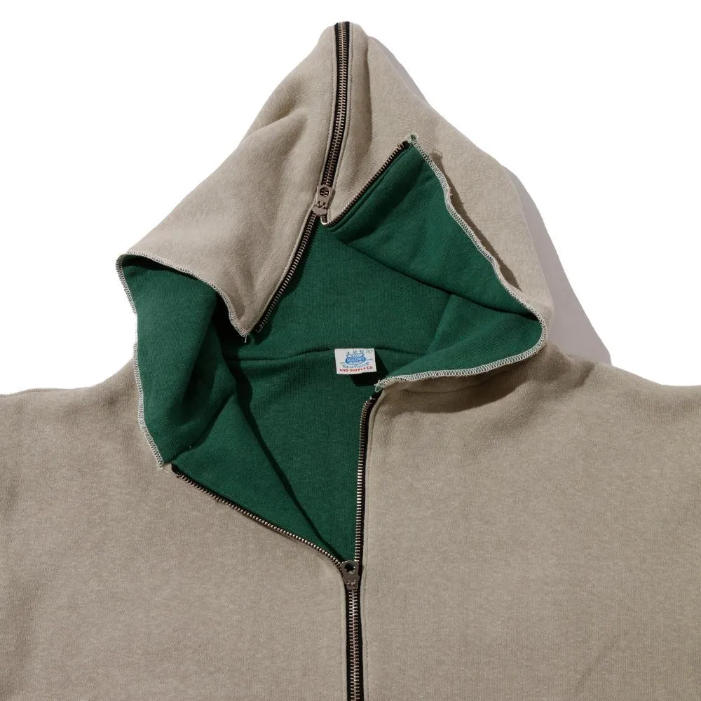 Warehouse & Co x John Gluckow Olympic Champion Sweat Parka Beige
