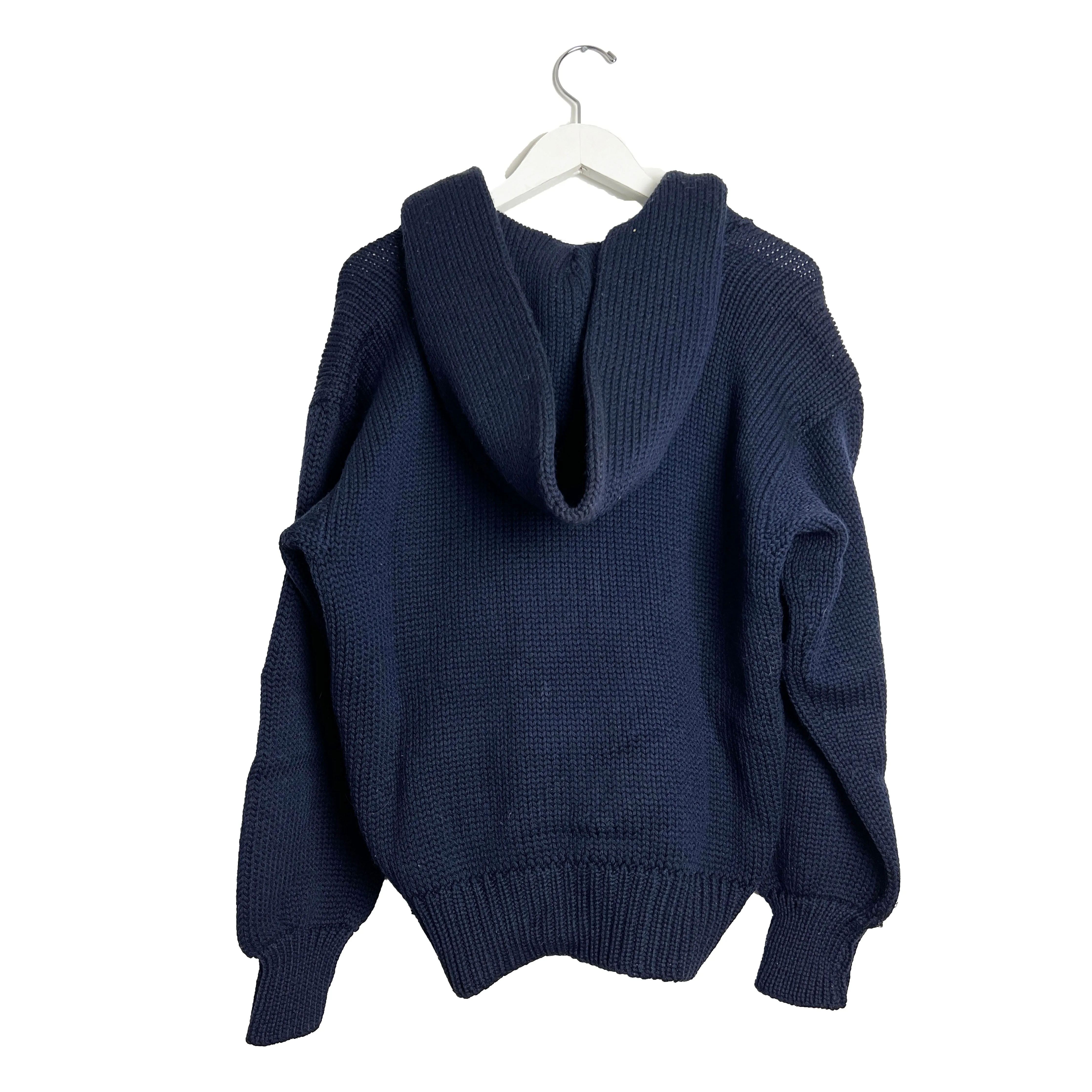 Wool Oversize Hooded Sweater